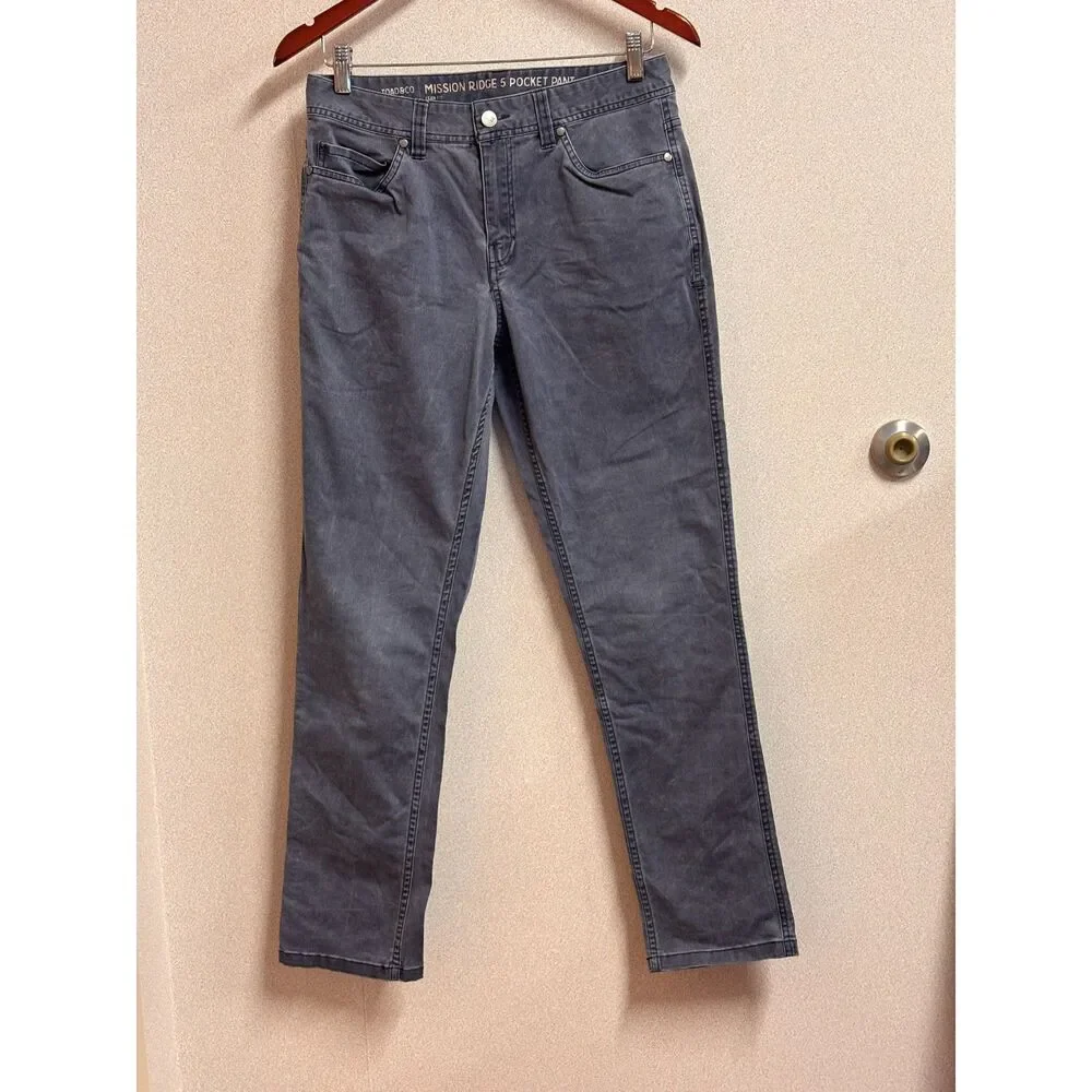 Toad&Co Mission Ridge 5 Pocket Lean Pants Men’s 30x30 Stretch Organic Cotton